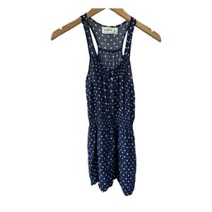 Abercrombie Kids Girl's Polka Dot Semi Sheer Racerback Smocked Waist Sundress L